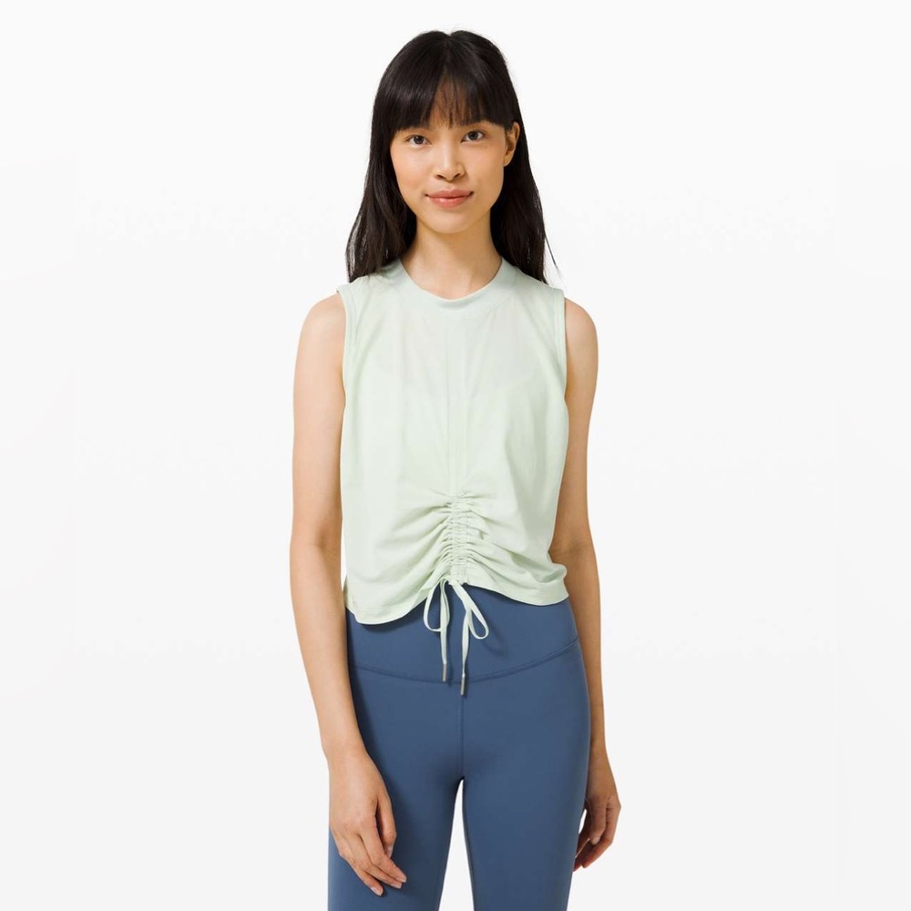 Women's Light Green Sleeveless Top